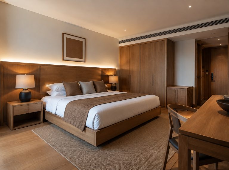 科尔沁右翼中旗酒店客房实木家具整装